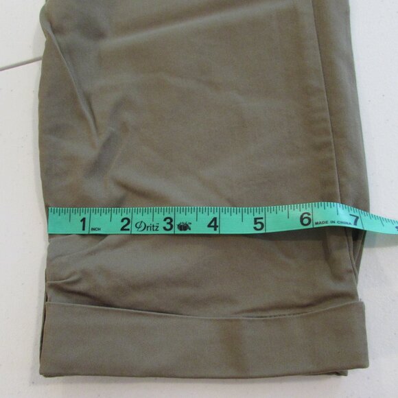 Chico's Olive Green Cotton/Nylon Pants Size 2P (Size 12 petite) - Picture 14 of 15